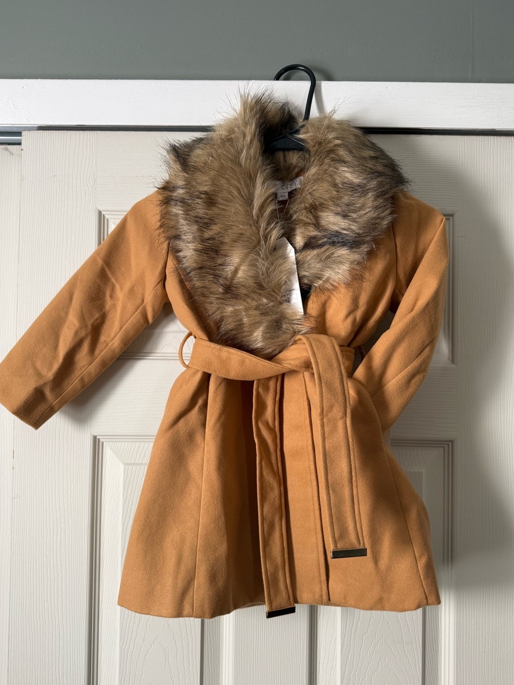 Ivy City Co Mini Sloane Coat in Camel (4/5T)